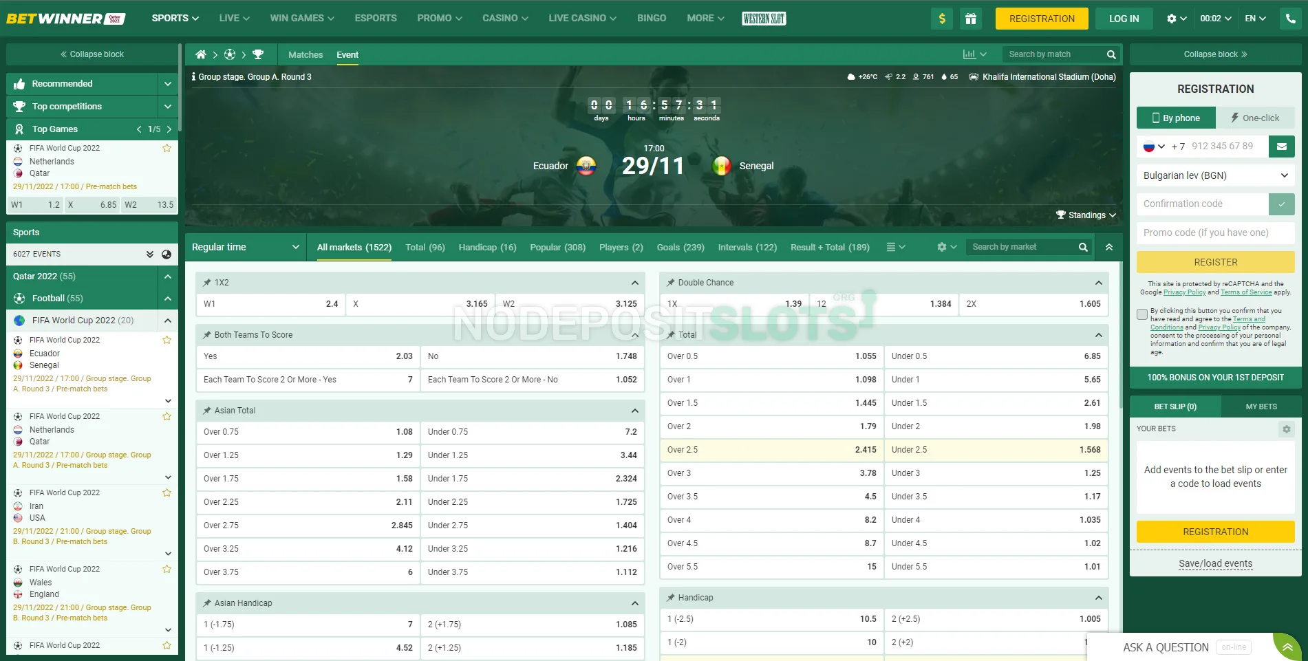 Betwinner Sports Betting