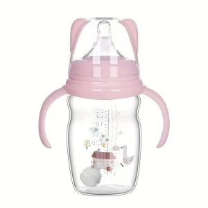 Cute Cartoon Baby Bottle: Anti-Colic, Easy-to-Use, Perfect for Kids