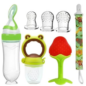 Baby Feeding Set: Complete and Convenient Set for Easy Feeding and Teething.